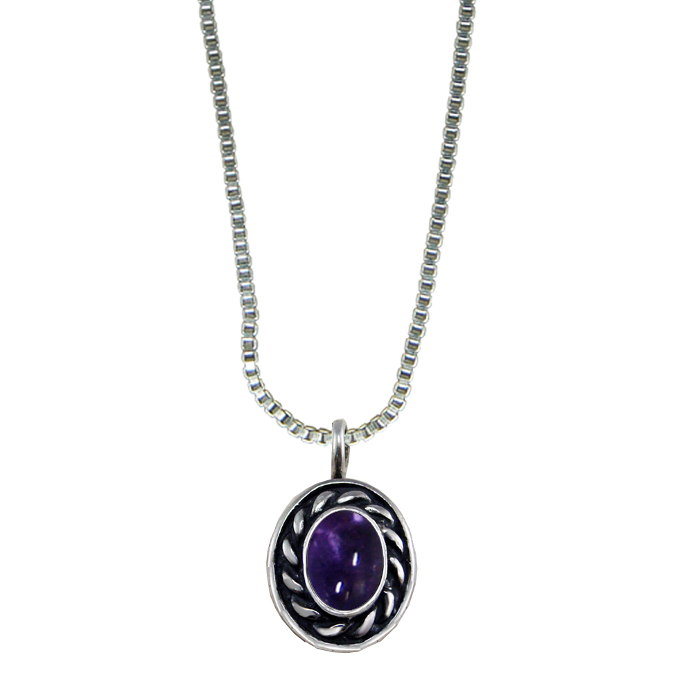 Sterling Silver Little Iolite Pendant Necklace